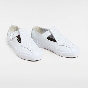 Vans Premium Mary Jane 93 Pearlized Sneaker White Buckle Casual Shoe Size 6 NWT